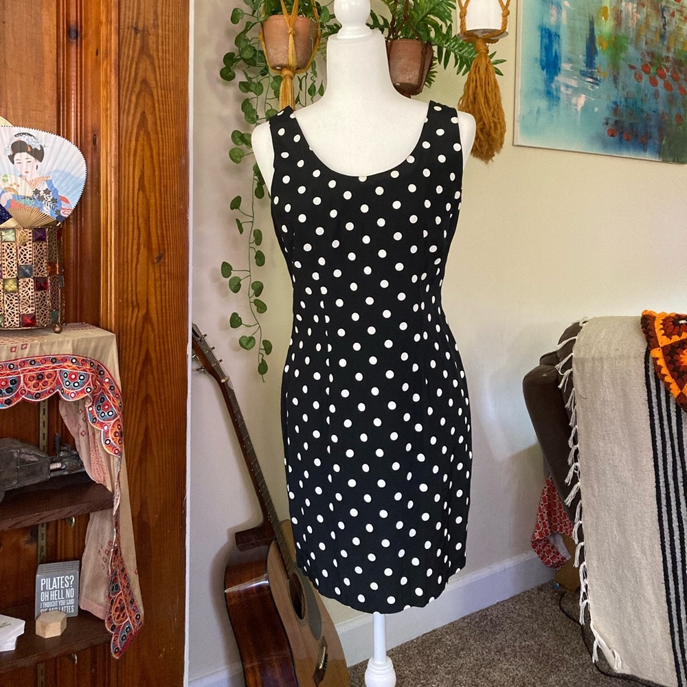 Vintage 80’s My Michelle polka dot dress. Size 7/8